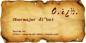 Obermajer Ábel névjegykártya
